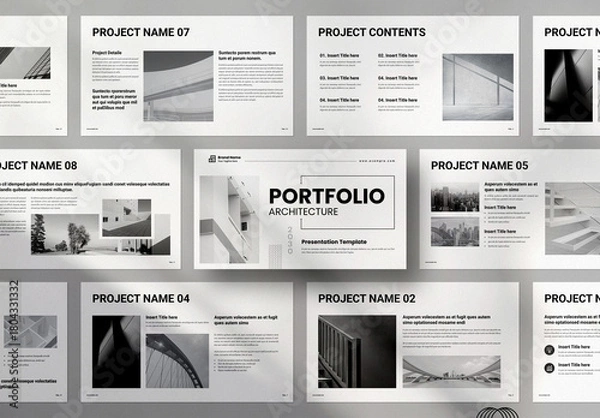 Obraz Architecture Portfolio Presentation Tamplate