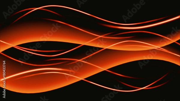 Fototapeta Abstract curvy shape background is created by computer software