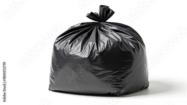 Obraz garbage bag isolated on white