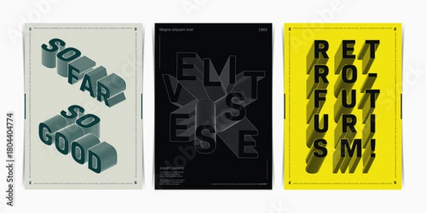 Obraz Abstract Geometric Triangular Design Poster template. Vector illustration.