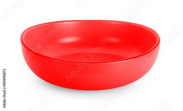 Fototapeta empty bowl isolated on white background.