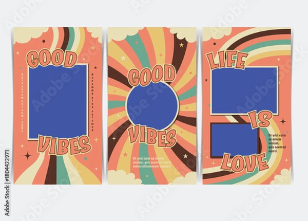 Obraz Abstract Geometric Triangular Design Poster template. Vector illustration.