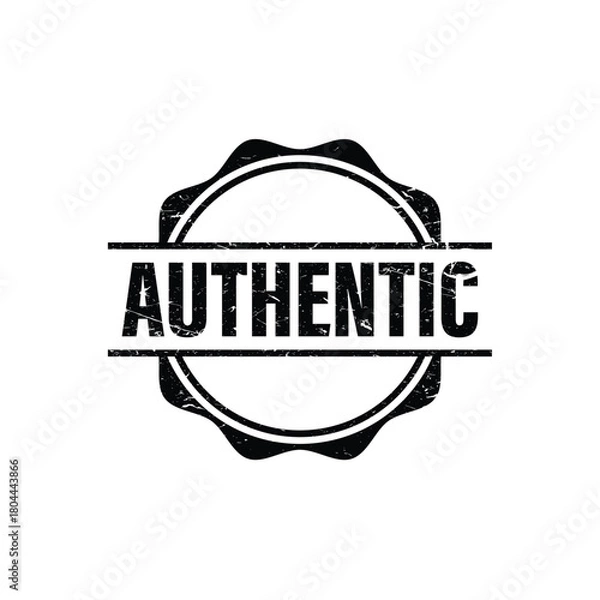 Obraz Grunge style authentic stamp for document validation