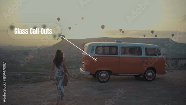 Fototapeta Glass Call-Outs Title 1