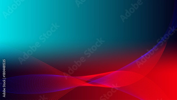 Obraz abstract background with red lines