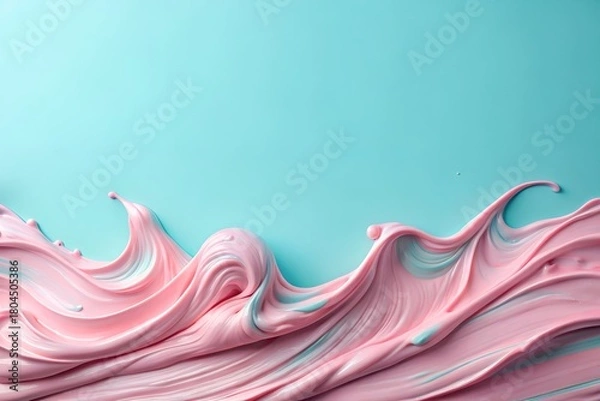 Obraz Colorful abstract wave background design with flowing lines and vibrant motion