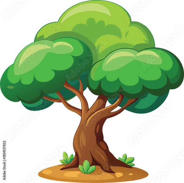 Obraz Cartoon fantasy tree