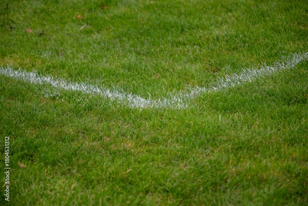 Obraz grassroots soccer pitch corner