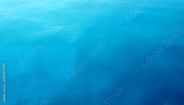 Fototapeta Abstract geometric pattern of blue watercolor washes and gradients