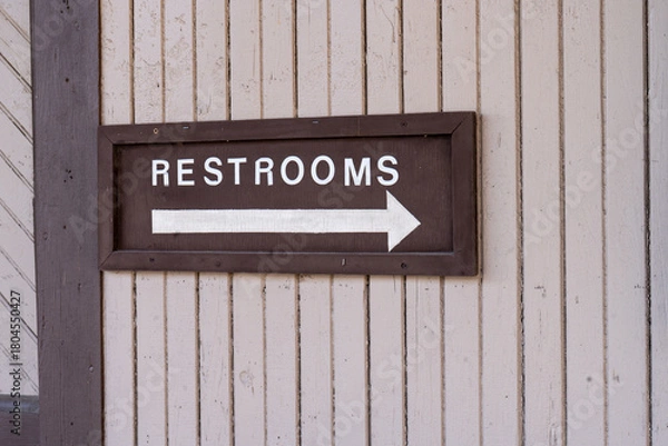 Obraz Restrooms Sign