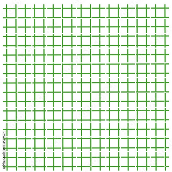 Obraz Wide green checkered paper in squares with broken lines.
Green checkered background. Geometric pattern for school, wallpaper, web pages, textures, fabric, and textiles.