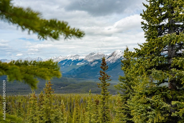 Fototapeta Berge mit Schnee