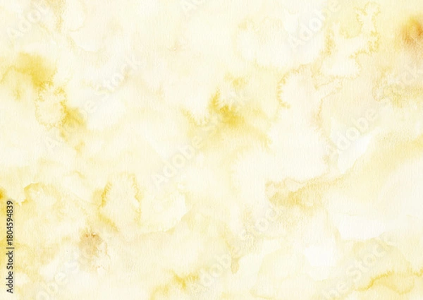 Obraz 水彩画のマーブル 大理石 Soft Neutral Dusty yellow  Watercolor paper Marble Texture Background