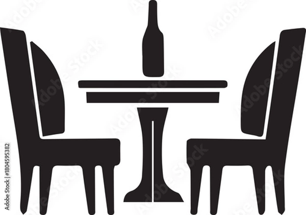 Fototapeta chairs and table