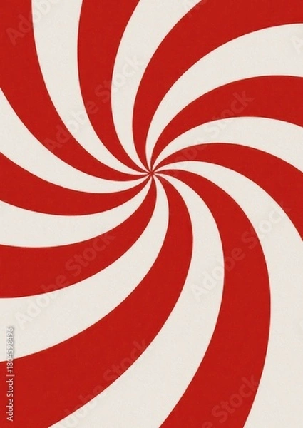 Fototapeta Vibrant red spiral pattern