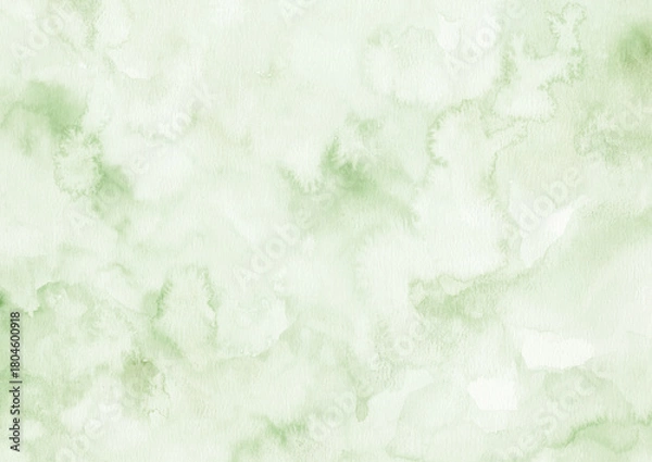 Obraz 水彩画のマーブル 大理石 Soft Neutral Sage green  Watercolor paper Marble Texture Background