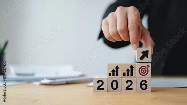 Fototapeta Business Growth Target 2026