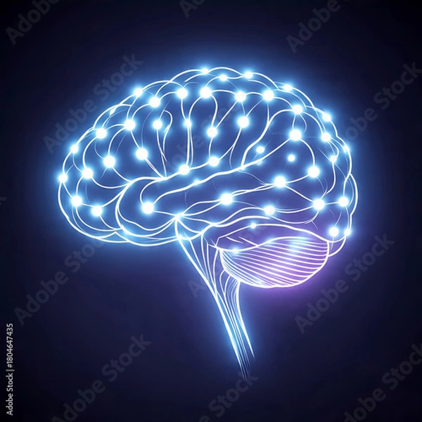 Fototapeta brain, human, anatomy, medical, medicine, 3d, x-ray, head, mind, intelligence, science, scan, abstract, body, health, blue, illustration, thinking, neuron, technology, idea,  neurology, computer ,logo