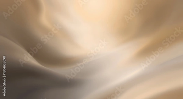 Fototapeta abstract background with smooth lines in beige and brown colors.