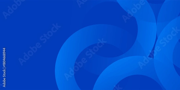Obraz Blue gradient abstract circle shape background vector design