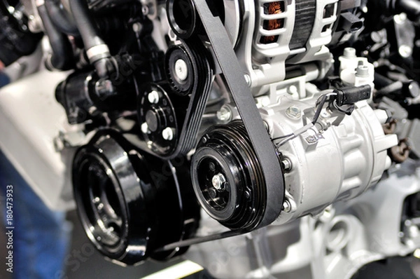 Obraz Car air conditioning compressor.