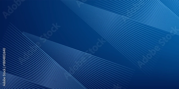 Fototapeta Abstract futuristic dark blue background with light and shadow