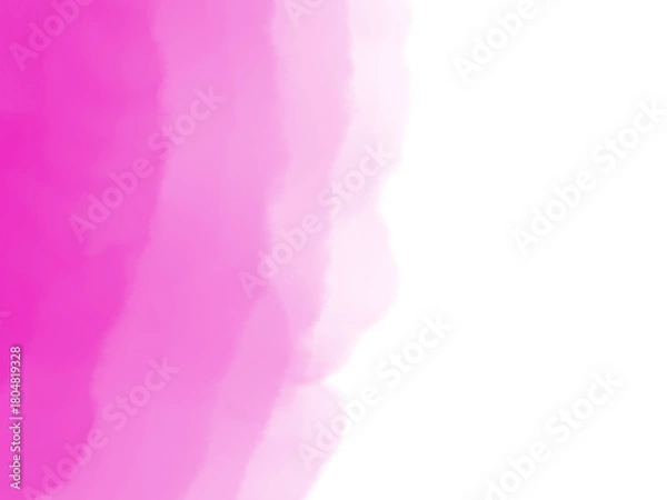 Obraz Abstract pink watercolor brush strokes on transparent background