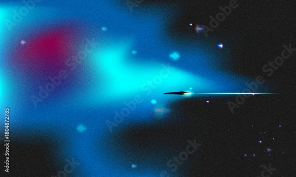 Fototapeta space theme abstract grainy gradient background