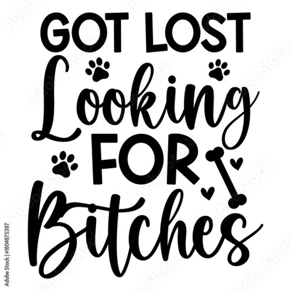 Obraz Got lost looking for bitches