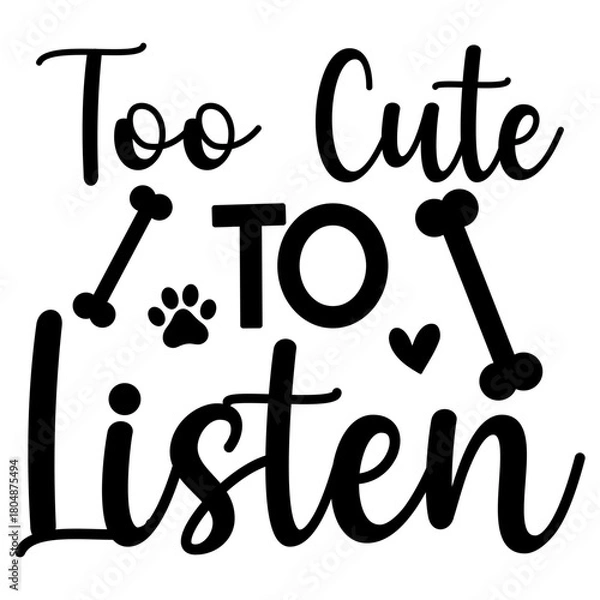 Obraz Too cute to listen