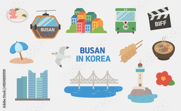 Obraz 부산요소일러스트