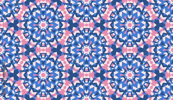 Fototapeta Seamless Kaleidoscope Pattern, Vector