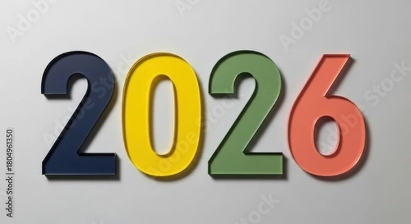 Fototapeta Future Predictions and Hopes for the Year Twenty Twenty Six