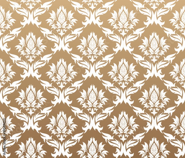 Fototapeta damask seamless pattern