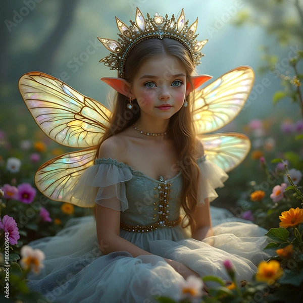 Obraz cute pansy fairy