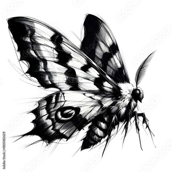 Obraz butterfly sketch