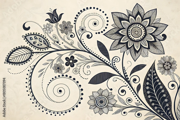 Obraz abstract floral background