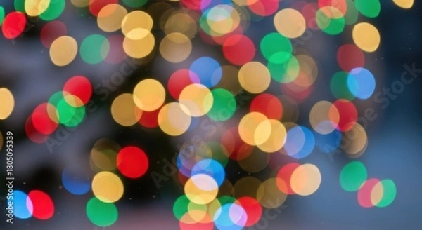 Fototapeta Colorful Out of Focus Lights Background Display