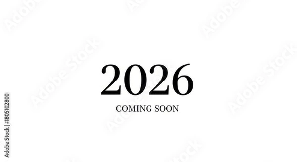 Fototapeta The Year 2026 Is Coming Soon A Glimpse of the Future