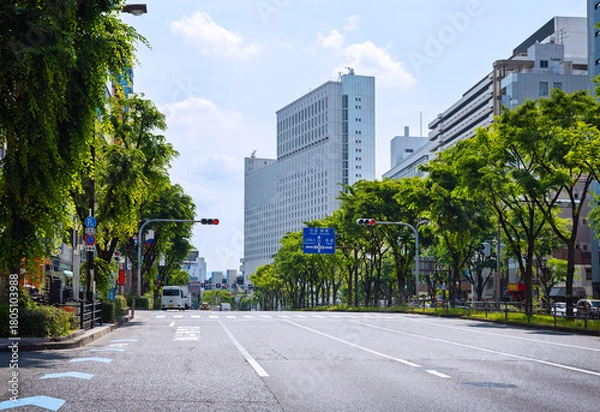 Fototapeta 大阪の千日前通の風景