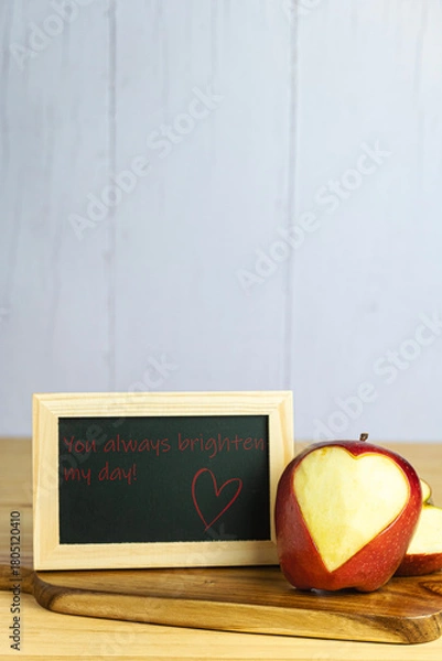 Obraz Chalkboard with romantic message