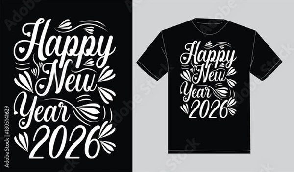 Fototapeta Print ready typography t-shirt design 2026