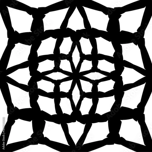 Obraz kaleidoscope pattern video. abstract background. Indian light festival elements. Seamless looping animation.