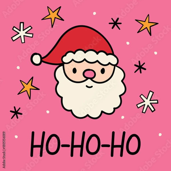 Obraz Santa Claus Background Cute Santa