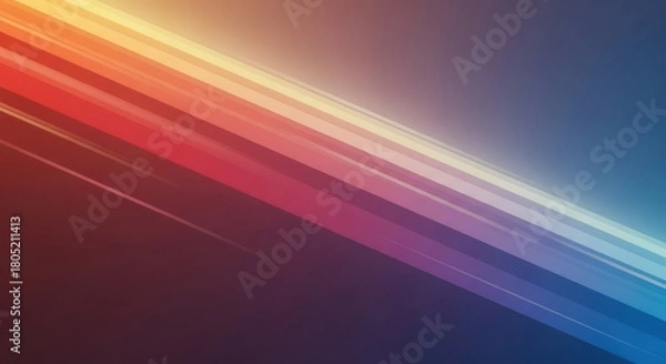 Fototapeta Abstract multicolored stripes background graphic with smooth gradients