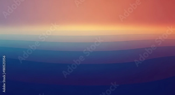 Fototapeta Abstract wavy layers with gradient effect calm background
