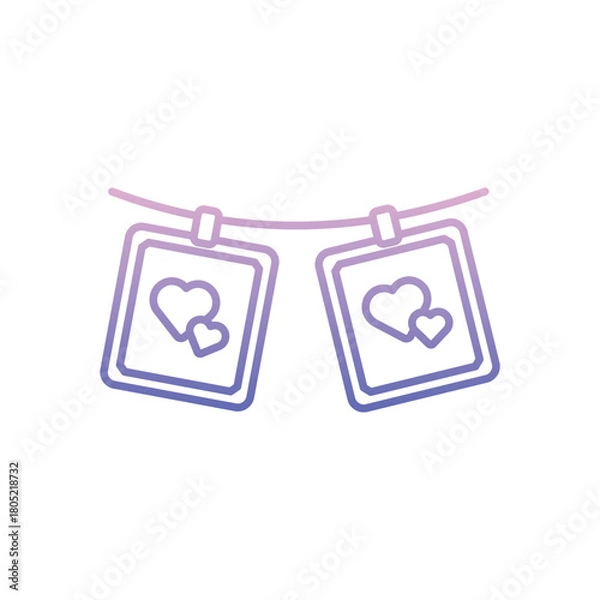 Obraz Hanging Pictures vector icon