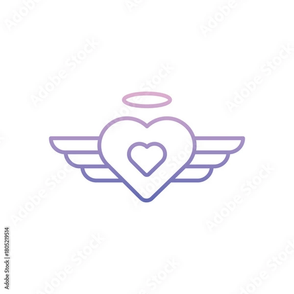 Obraz Angel vector icon