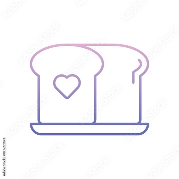 Obraz Breakfast Food vector icon