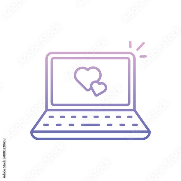 Obraz Online Love vector icon